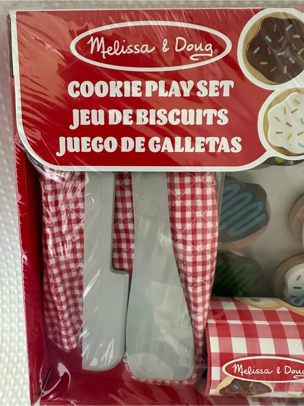 Melissa & Doug Wooden/Velcro stick Cookie Play Set - NEW